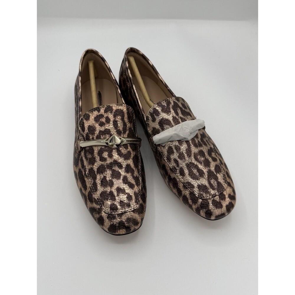 Kate Spade New York Lana loafers in a bronze metallic‎ leopard print Size 7 NWB!